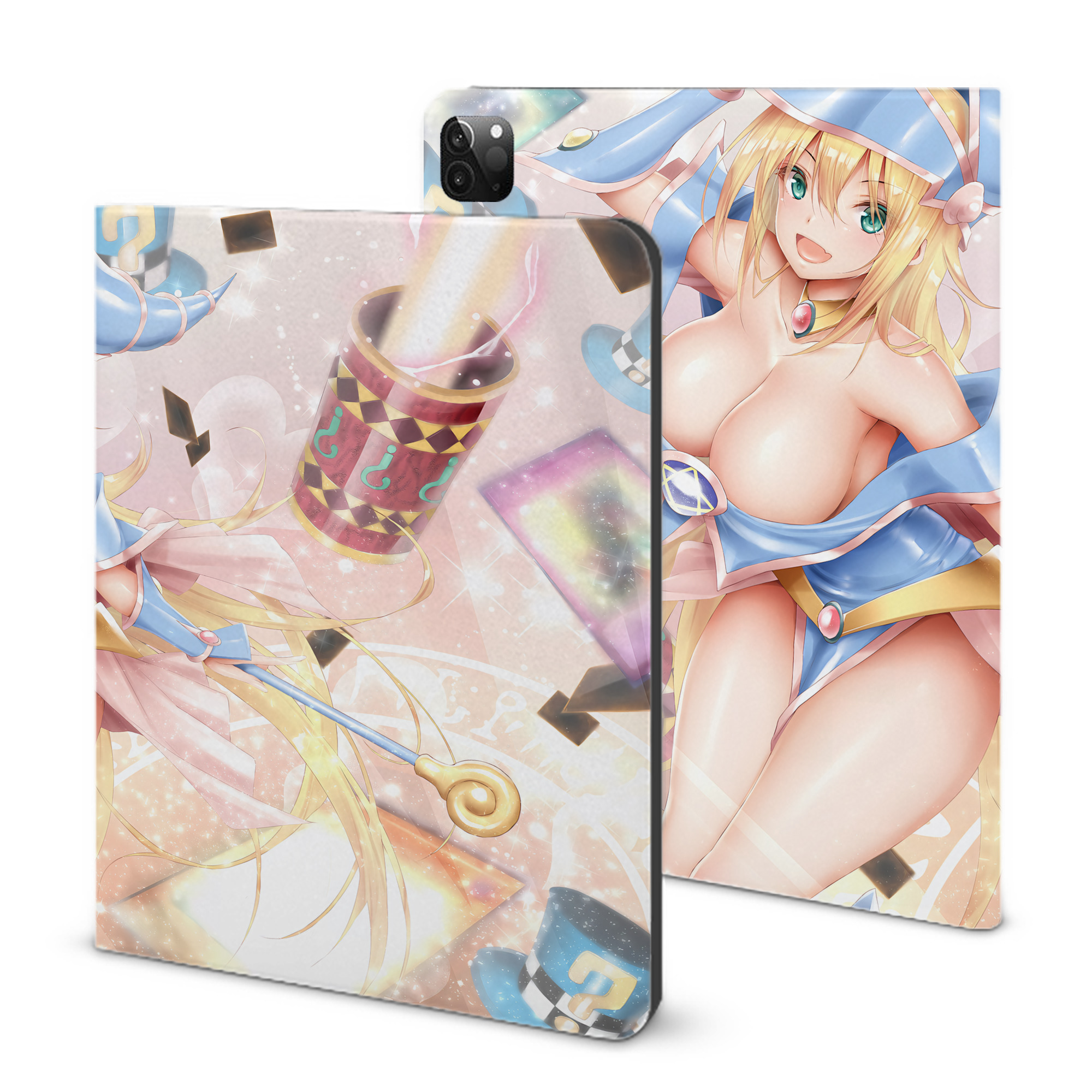 （画像用） 遊☆戯☆王 Yu-Gi-Oh! IPadケース ペンホルダー付き ブックスタイルデザイン